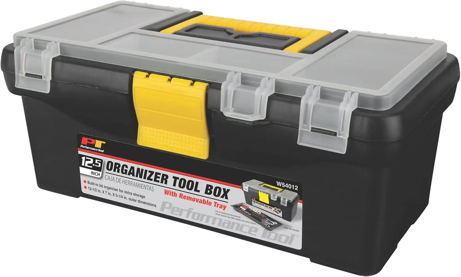 Heavy Duty Plastic Organizer Tool Box for Workshops and Garages, Black, 12.5-Inch
Heavy Duty Plastic Organizer Tool Box for Workshops and Garages, Black, 12.5-Inch