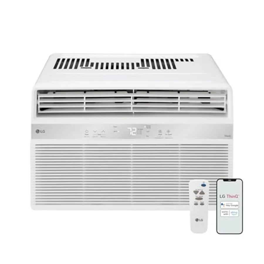 Window air conditioner for home use, white ABS plastic housing, white color, Wi-Fi enabled with remote control and auto fan fun
Window air conditioner for home use, white ABS plastic housing, white color, Wi-Fi enabled with remote control and auto fan fun