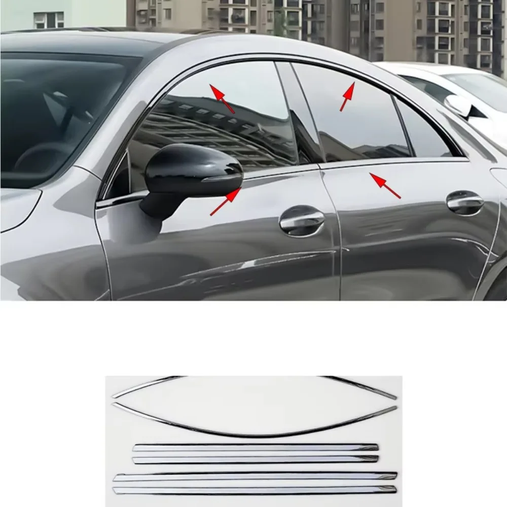For Mercedes-Benz CLA C117 2013-2019 C118 2020-2024 Stainless Steel Exterior Window Molding Strip Sill Side Cover Trim
For Mercedes-Benz CLA C117 2013-2019 C118 2020-2024 Stainless Steel Exterior Window Molding Strip Sill Side Cover Trim