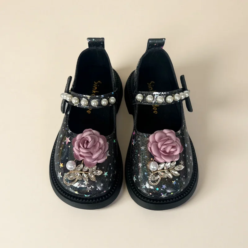 UZSC Crystal Rose Fashion GirlsHeels Glossy Kids Leather Shoe Spring Autumn Children Causal Princess Dress Shoes Evening Party
UZSC Crystal Rose Fashion GirlsHeels Glossy Kids Leather Shoe Spring Autumn Children Causal Princess Dress Shoes Evening Party