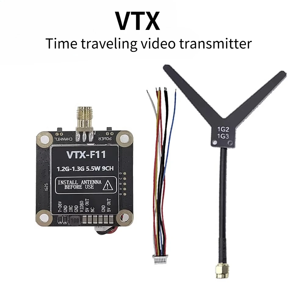1.2G 1.3G 5.5W VTX FPV Drone Transmission Module Remote Controlled Airplane Toy Accessories Transmission transmitter components
1.2G 1.3G 5.5W VTX FPV Drone Transmission Module Remote Controlled Airplane Toy Accessories Transmission transmitter components