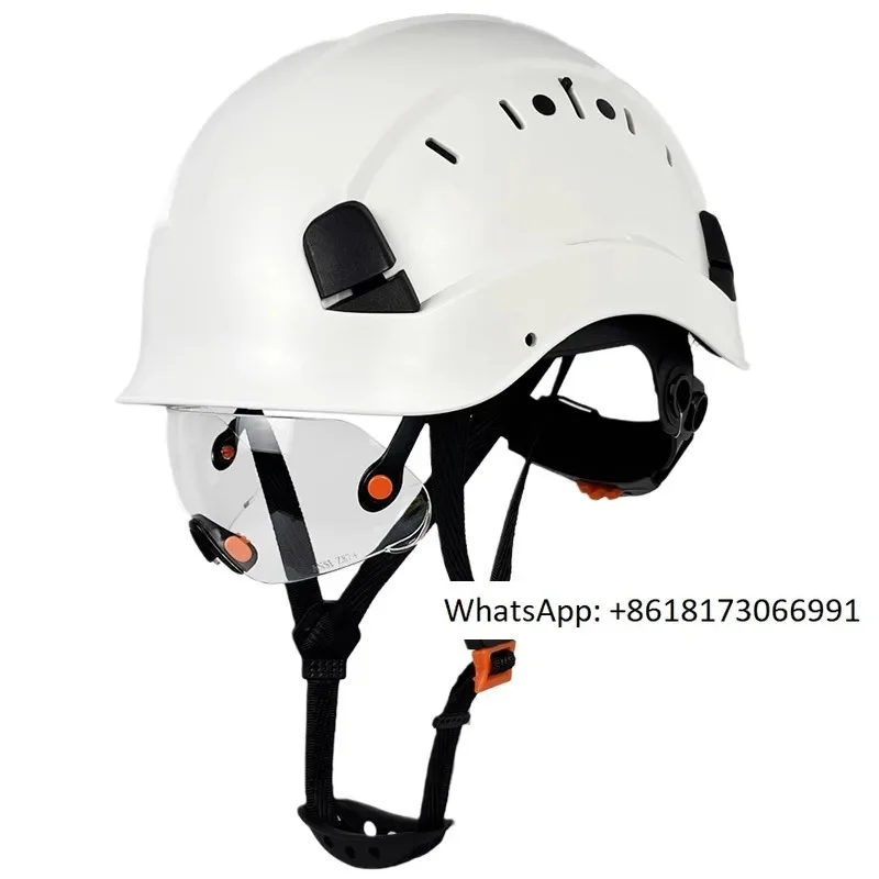 Summer new helmet, safety helmet, dual goggles, day and night dual-purpose anti smashing ABS helmet, national standard
Summer new helmet, safety helmet, dual goggles, day and night dual-purpose anti smashing ABS helmet, national standard