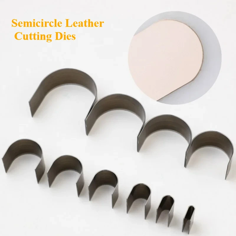 10Pcs/Set Semicircle Leather Cutting Dies, 5-55mm Half Round Belt Tail Punch Mould DIY Leather Craft Tools,Belt End Cutting Mold
10Pcs/Set Semicircle Leather Cutting Dies, 5-55mm Half Round Belt Tail Punch Mould DIY Leather Craft Tools,Belt End Cutting Mold