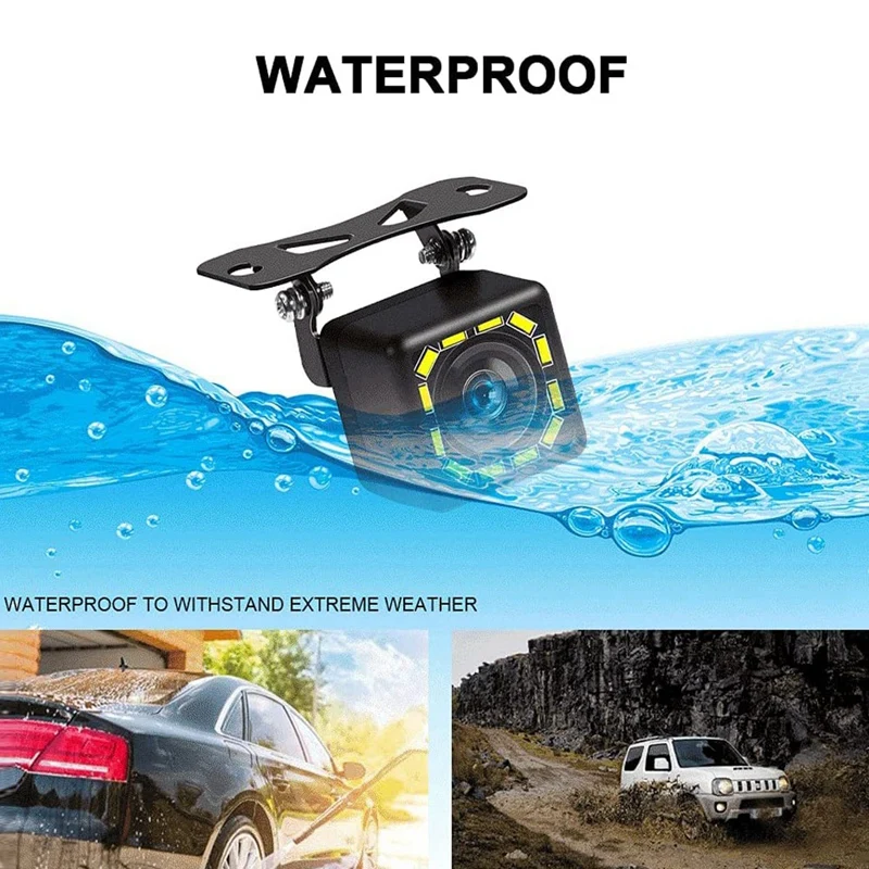 Universal Car 170°Reversing Camera 12 LED High-Definition Waterproof Night Vision Parking Camera
Universal Car 170°Reversing Camera 12 LED High-Definition Waterproof Night Vision Parking Camera
