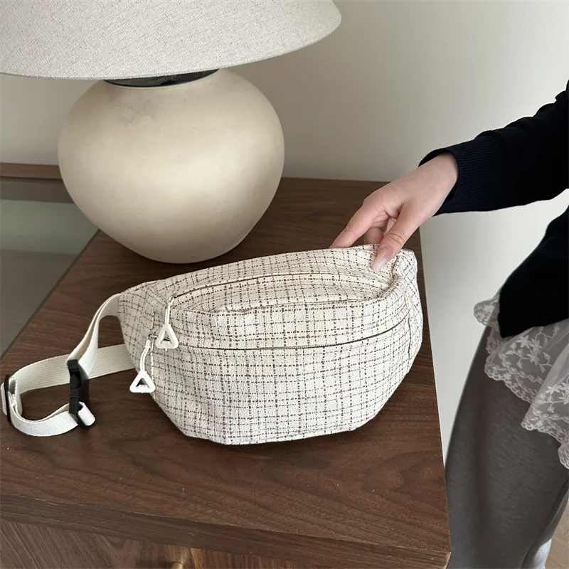 Lightweight Plaid Women Shoulder Bags Outdoor Sport Travel Ladies Chest Crossbody Bag Versatile Female Waist Handbags Purse
Lightweight Plaid Women Shoulder Bags Outdoor Sport Travel Ladies Chest Crossbody Bag Versatile Female Waist Handbags Purse
