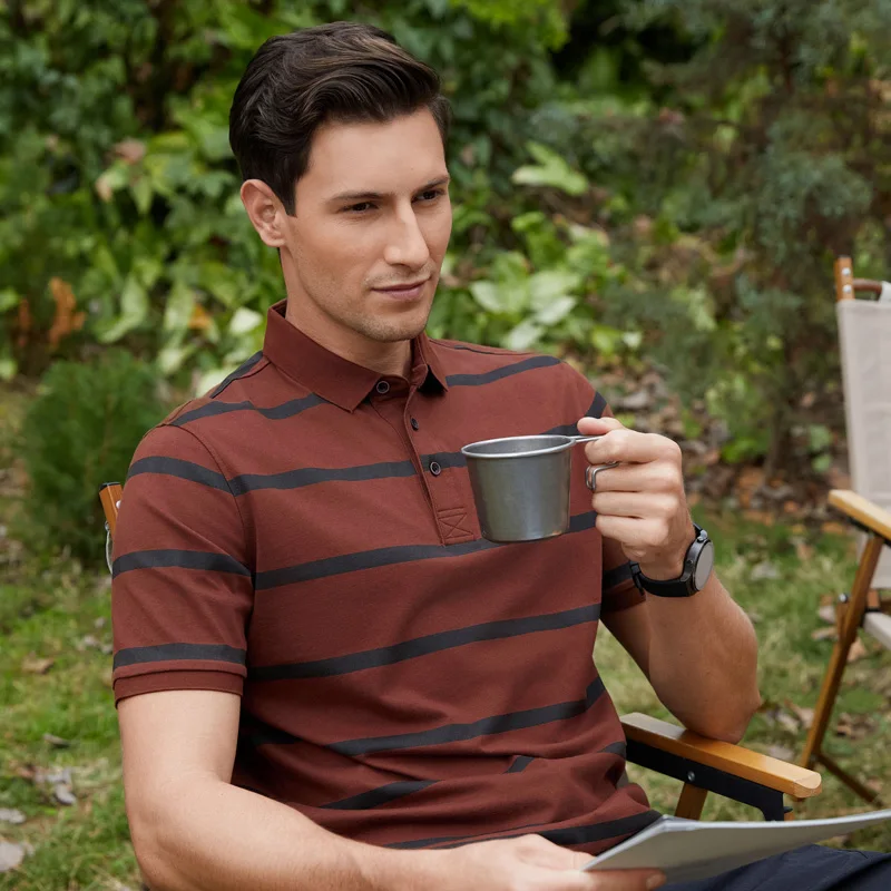 2024 Summer Classic Striped Men's Short-Sleeved T-shirt Cotton Loose Lapel Half-Sleeved Casual Men's Polo Shirt
2024 Summer Classic Striped Men's Short-Sleeved T-shirt Cotton Loose Lapel Half-Sleeved Casual Men's Polo Shirt