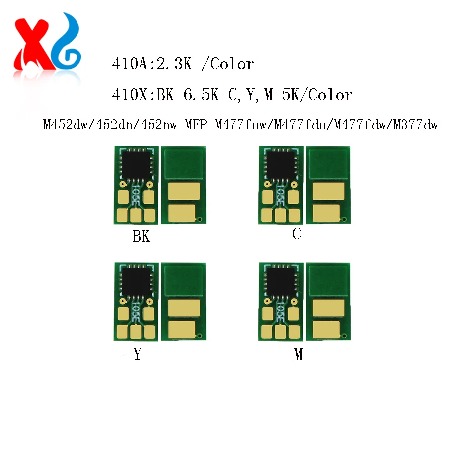 Чип картриджа с тонером CF410A 410X CF410X для HP Color LaserJet Pro M452dw 452dn 452nw MFP M477fnw M477fdn M477fdw M377dw 377 410A
Чип картриджа с тонером CF410A 410X CF410X для HP Color LaserJet Pro M452dw 452dn 452nw MFP M477fnw M477fdn M477fdw M377dw 377 410A