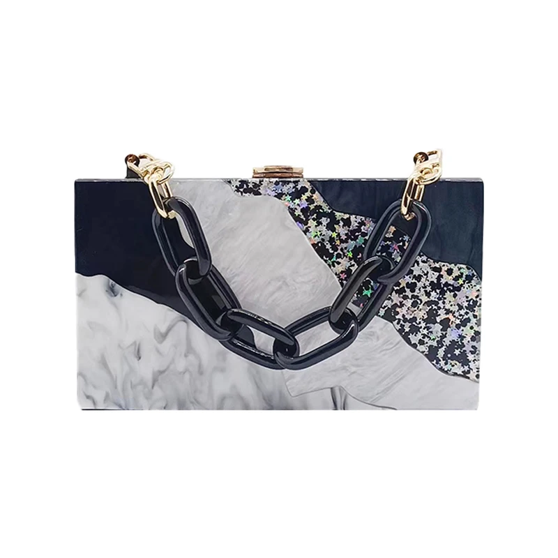 New Luxury Handbags Acrylic Evening Bag Marble Pattern Black White Clutch Purse Casual Crossbody Bags Wedding Party Women Wallet
New Luxury Handbags Acrylic Evening Bag Marble Pattern Black White Clutch Purse Casual Crossbody Bags Wedding Party Women Wallet