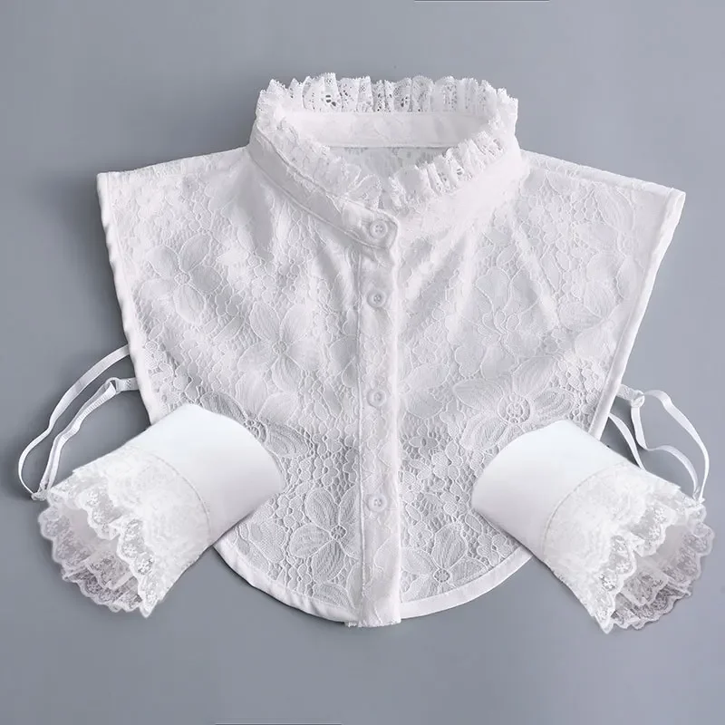 New Stand Fake Collar+Fake Sleeve Cuff Vintage Detachable Shirt False Collar for Women Blouse Sweater Lapel Top Decor
New Stand Fake Collar+Fake Sleeve Cuff Vintage Detachable Shirt False Collar for Women Blouse Sweater Lapel Top Decor