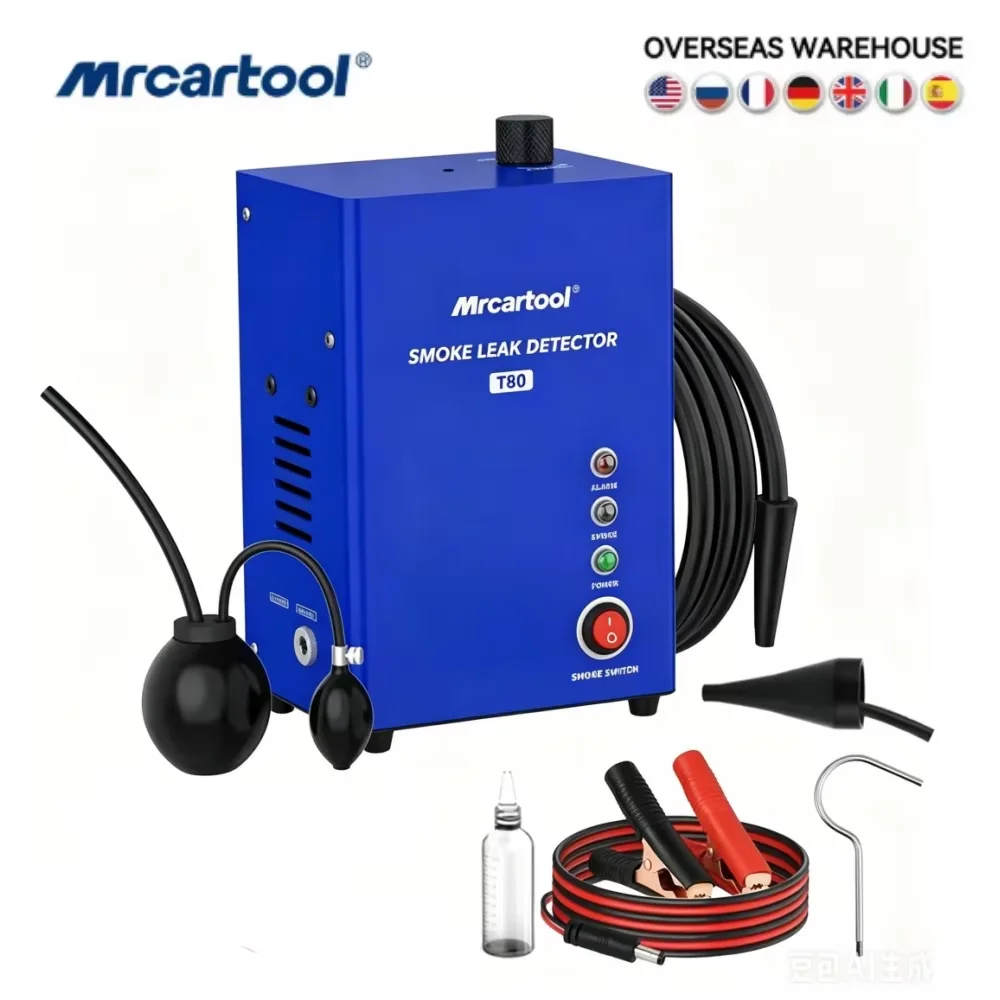 MR CARTOOL Automotive Smoke Machine Leak Detector EVAP Vacuum Smoke Tester Machine Built-in Air Pump Smoke Detector for All DC 12V Vehicles T80
MR CARTOOL Automotive Smoke Machine Leak Detector EVAP Vacuum Smoke Tester Machine Built-in Air Pump Smoke Detector for All DC 12V Vehicles T80