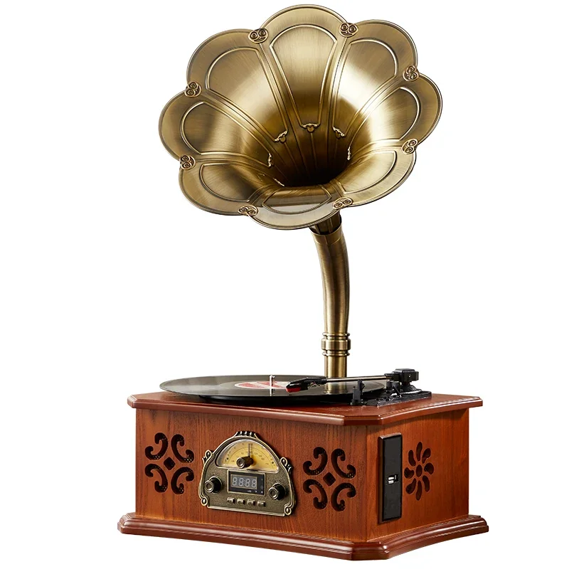Wooden antique sound retention retro radio Bluetooth vinyl home decoration ornament
Wooden antique sound retention retro radio Bluetooth vinyl home decoration ornament