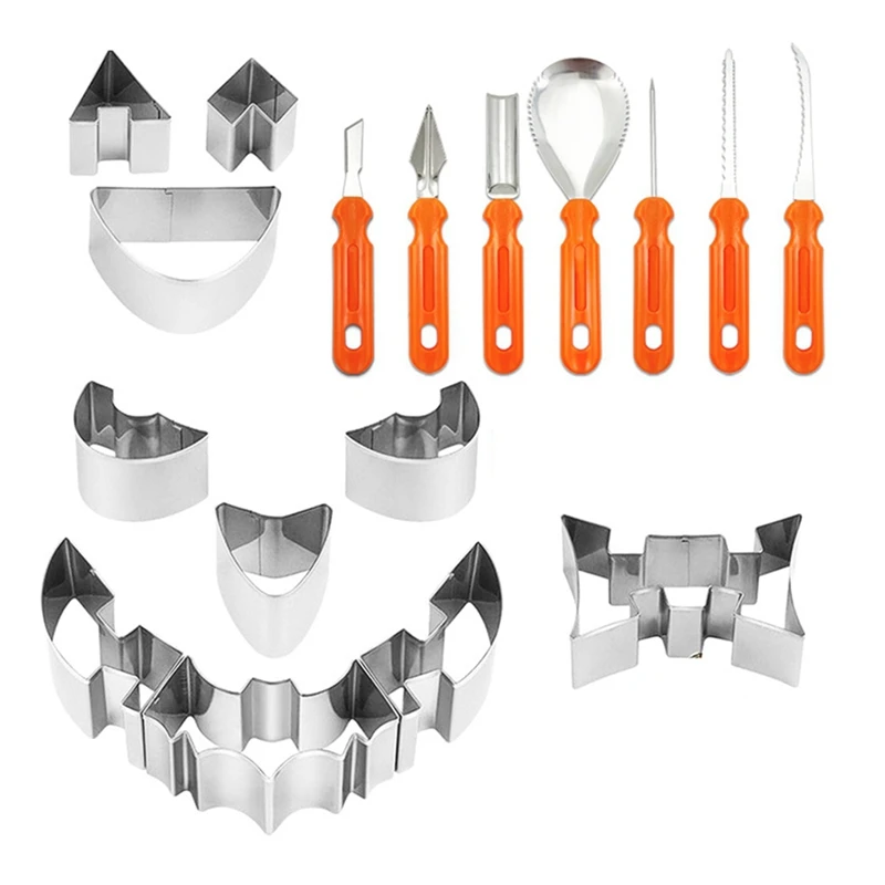 Halloween Pumpkin Carving Tools Kits Stainless Steel Professional Pumpkin Lamp Carving Knife Set
Halloween Pumpkin Carving Tools Kits Stainless Steel Professional Pumpkin Lamp Carving Knife Set