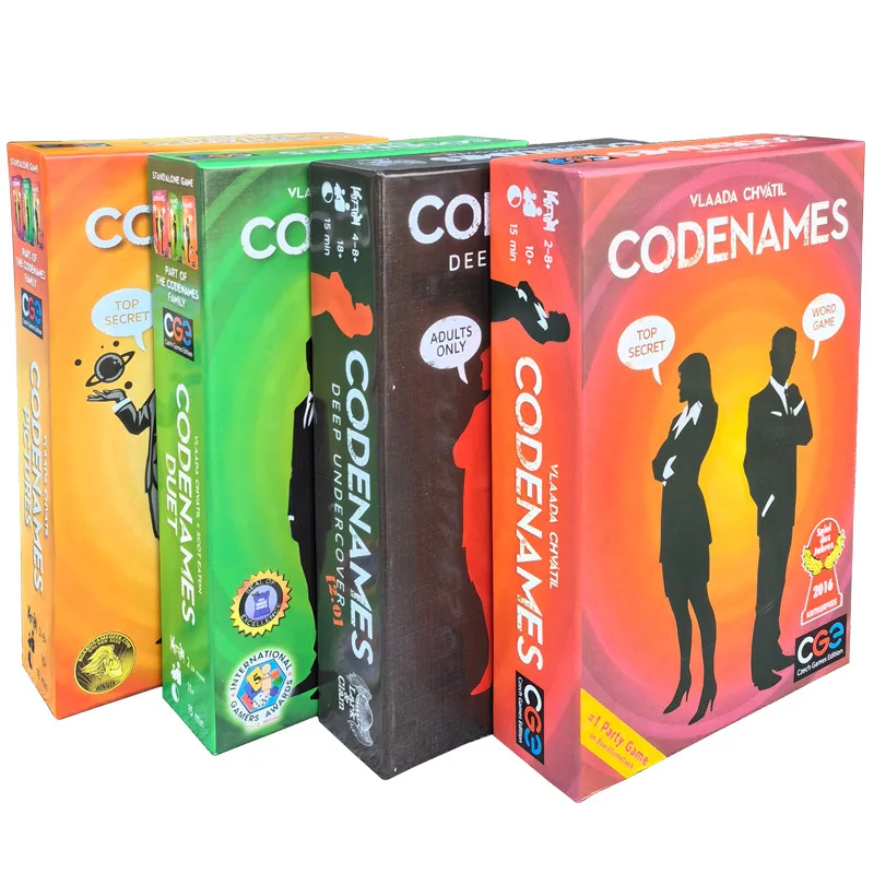 English version: Codenames - Reasoning Board Game, Party Strategy Card Game, Confidential Code Game
English version: Codenames - Reasoning Board Game, Party Strategy Card Game, Confidential Code Game