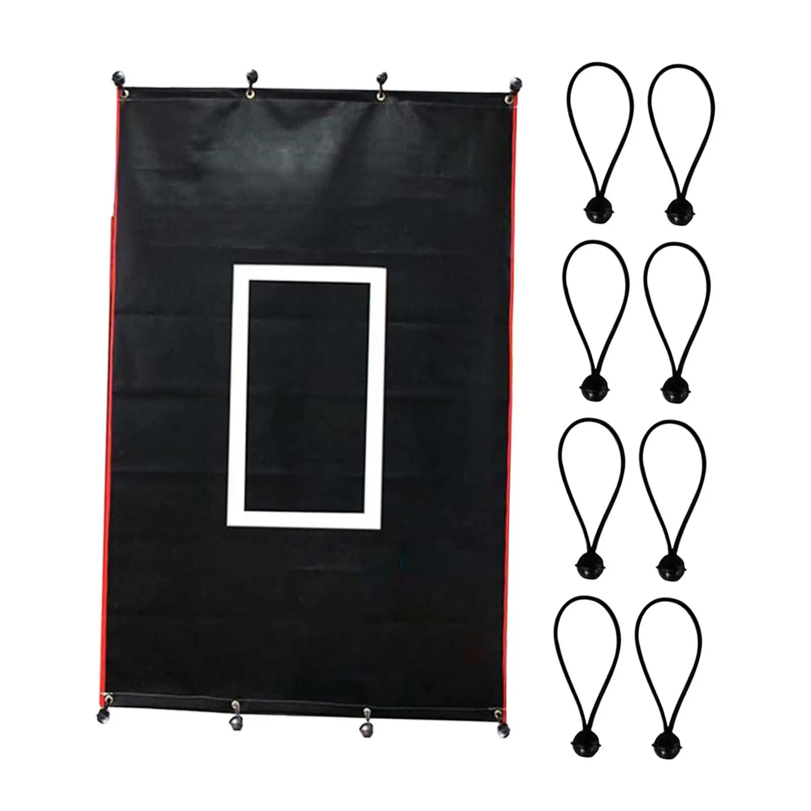 Durable PVC Baseball Pitching Target Mat Black Strike Zone Catcher Net for Softball Batting Cage Equipment
Durable PVC Baseball Pitching Target Mat Black Strike Zone Catcher Net for Softball Batting Cage Equipment