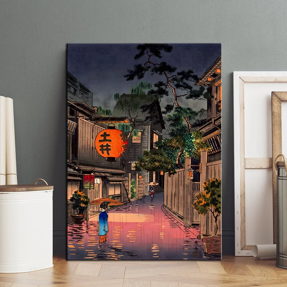 Ukiyo e Tokyo Rainy Street Poster Wall Art Canvas Paintings Printed Pictures For Living Room Home Decoration Gift
Ukiyo e Tokyo Rainy Street Poster Wall Art Canvas Paintings Printed Pictures For Living Room Home Decoration Gift
