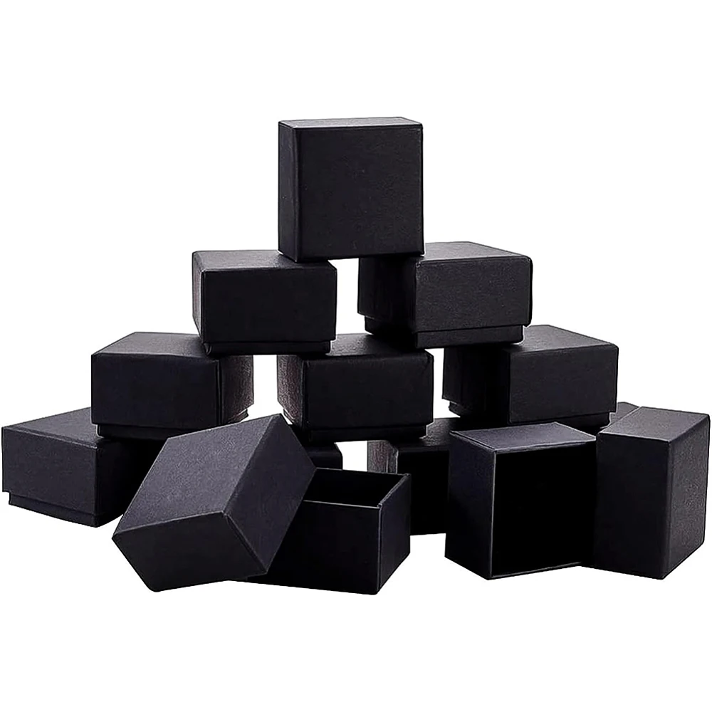 Kraft Paper Cardboard Jewelry boxes Ring box Square with Sponge inside Black 5.7x5.7x3.7cm
Kraft Paper Cardboard Jewelry boxes Ring box Square with Sponge inside Black 5.7x5.7x3.7cm