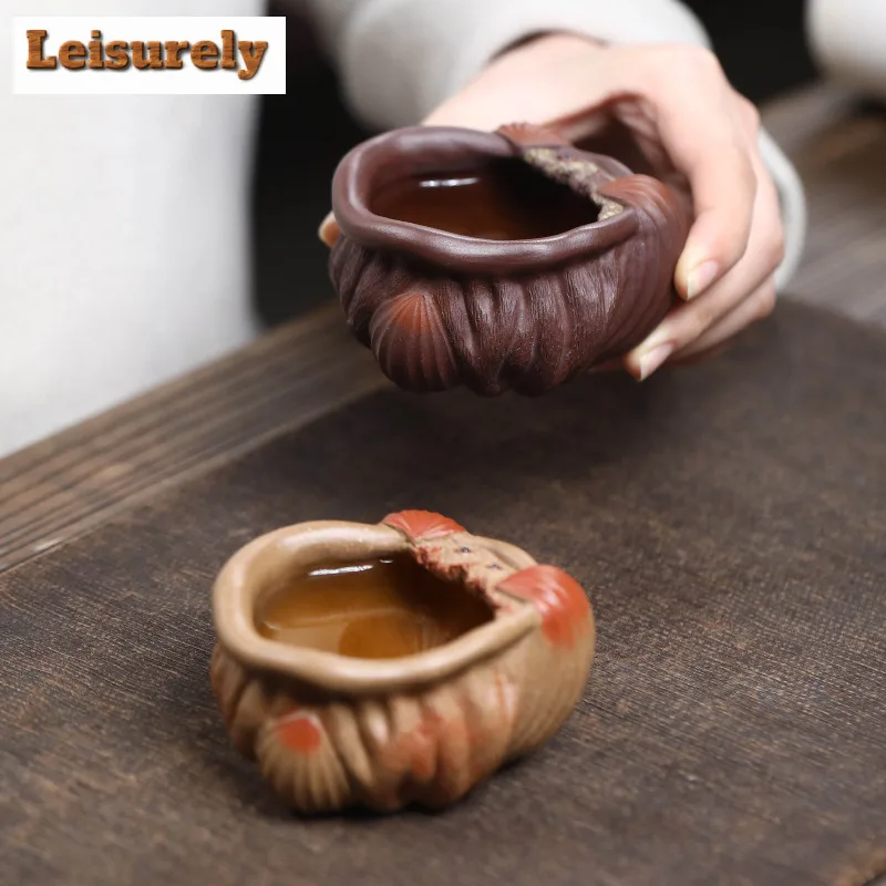 110 мл Yixing Zisha Clay Lotus Teacup Роскошная чайная чаша Чайная чашка Набор ароматических чашек Jianzhan Master Cups Чайные предметы Посуда для напитков
110 мл Yixing Zisha Clay Lotus Teacup Роскошная чайная чаша Чайная чашка Набор ароматических чашек Jianzhan Master Cups Чайные предметы Посуда для напитков