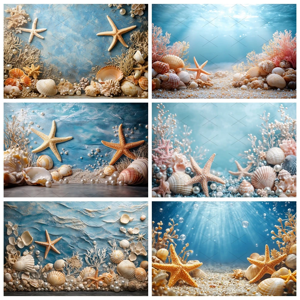 Undersea Shell Pearl Theme Birthday Party Decoration Underwater World Coral Photography Background Children Baby Shower Supplies
Undersea Shell Pearl Theme Birthday Party Decoration Underwater World Coral Photography Background Children Baby Shower Supplies