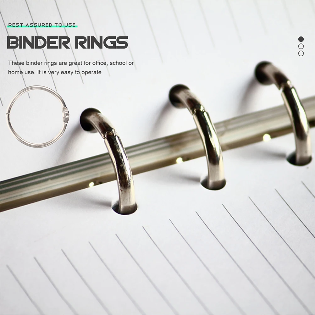 70Pcs Metal Rings Loose Leaf Binder Rings for DIY Notebook Scrapbook Binding Clips Binder Ring Key Ring
70Pcs Metal Rings Loose Leaf Binder Rings for DIY Notebook Scrapbook Binding Clips Binder Ring Key Ring