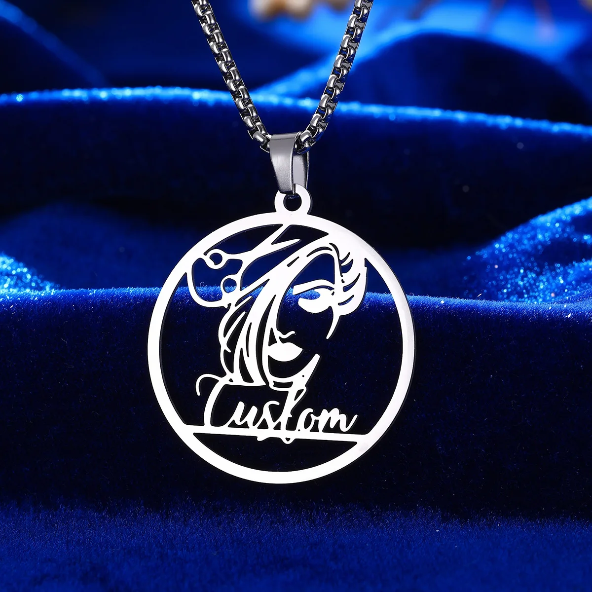 Custom Name Stainless Steel Necklace for Women Gold Silver Chain Personalized Long-haired Women pendant Jewelry Gift
Custom Name Stainless Steel Necklace for Women Gold Silver Chain Personalized Long-haired Women pendant Jewelry Gift