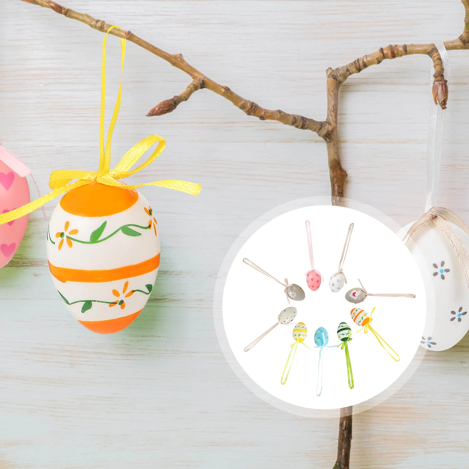 54Pcs Easter Hanging Fake Egg Pendant Abundant Quantity for Party Home Decoration Baskets Trees Doors Windows Festive Gift
54Pcs Easter Hanging Fake Egg Pendant Abundant Quantity for Party Home Decoration Baskets Trees Doors Windows Festive Gift