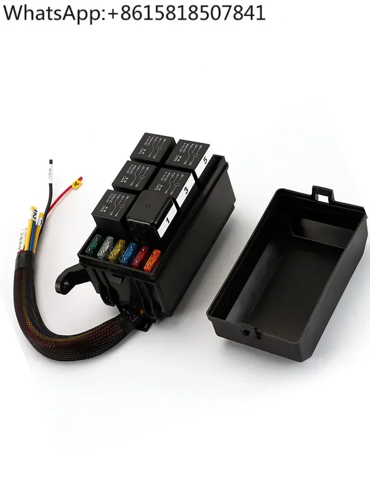 Car spotlight fog light modified 6-way central control box with line cruise commercial vehicle relay medium fuse box
Car spotlight fog light modified 6-way central control box with line cruise commercial vehicle relay medium fuse box