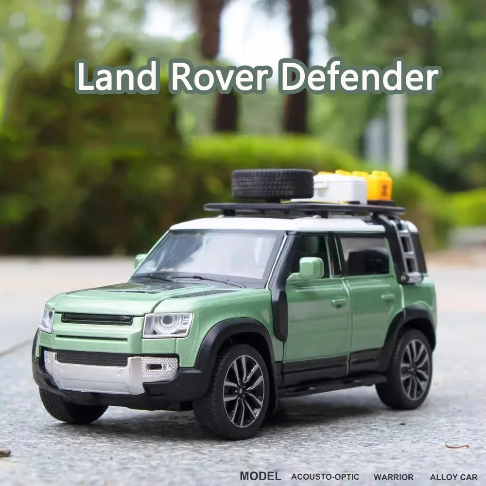 1/32 Land Rover Defender игрушечный автомобиль, модель литая под давлением, на открытом воздухе, 6 дверей, со звуком, детская игрушка, праздничный подарок для мальчика
1/32 Land Rover Defender игрушечный автомобиль, модель литая под давлением, на открытом воздухе, 6 дверей, со звуком, детская игрушка, праздничный подарок для мальчика