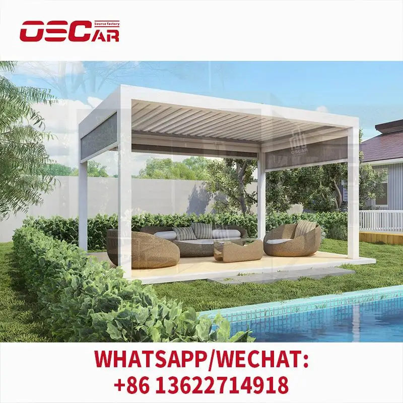 Sustainable Waterproof 8x8 Louvered Aluminum Pergola Garden Gazebo for Backyard Patio Balcony pergolas
Sustainable Waterproof 8x8 Louvered Aluminum Pergola Garden Gazebo for Backyard Patio Balcony pergolas