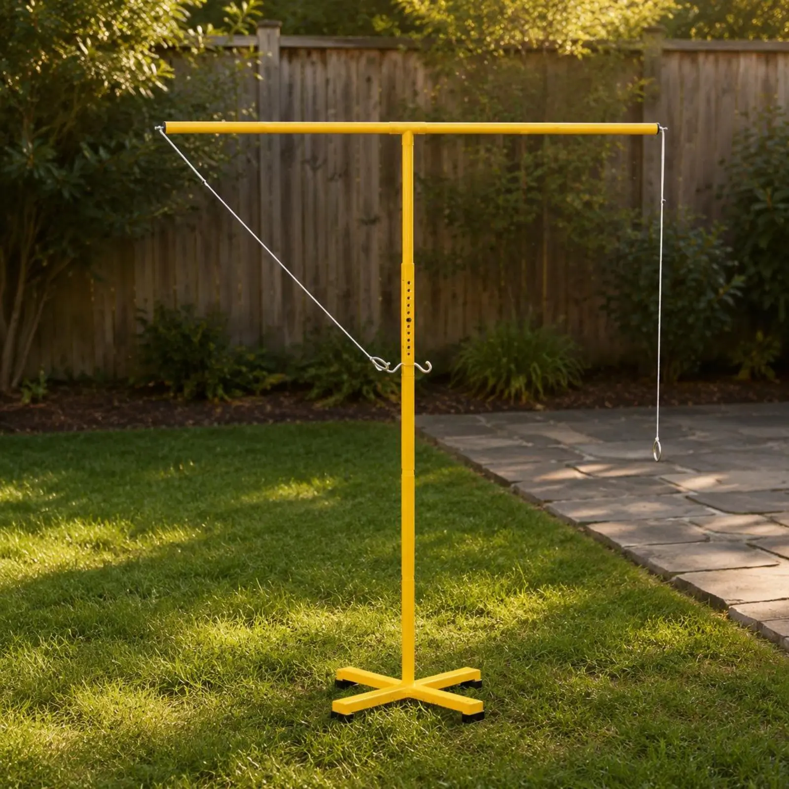 Metal Hoop Toss Set Easy to Install Hoop Toss Stand Hoop Throwing Frame Indoor and Outdoor Play Sports Gear Family Fun for Party
Metal Hoop Toss Set Easy to Install Hoop Toss Stand Hoop Throwing Frame Indoor and Outdoor Play Sports Gear Family Fun for Party