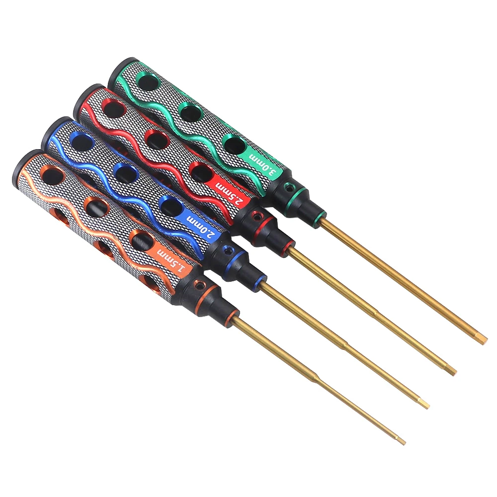 Hexagon Screw Driver Set 1.5Mm 2.0Mm 2.5Mm 3.0Mm Hex Tool Kit for Racing Drone Airplane Car Boat RC Models Parts
Hexagon Screw Driver Set 1.5Mm 2.0Mm 2.5Mm 3.0Mm Hex Tool Kit for Racing Drone Airplane Car Boat RC Models Parts