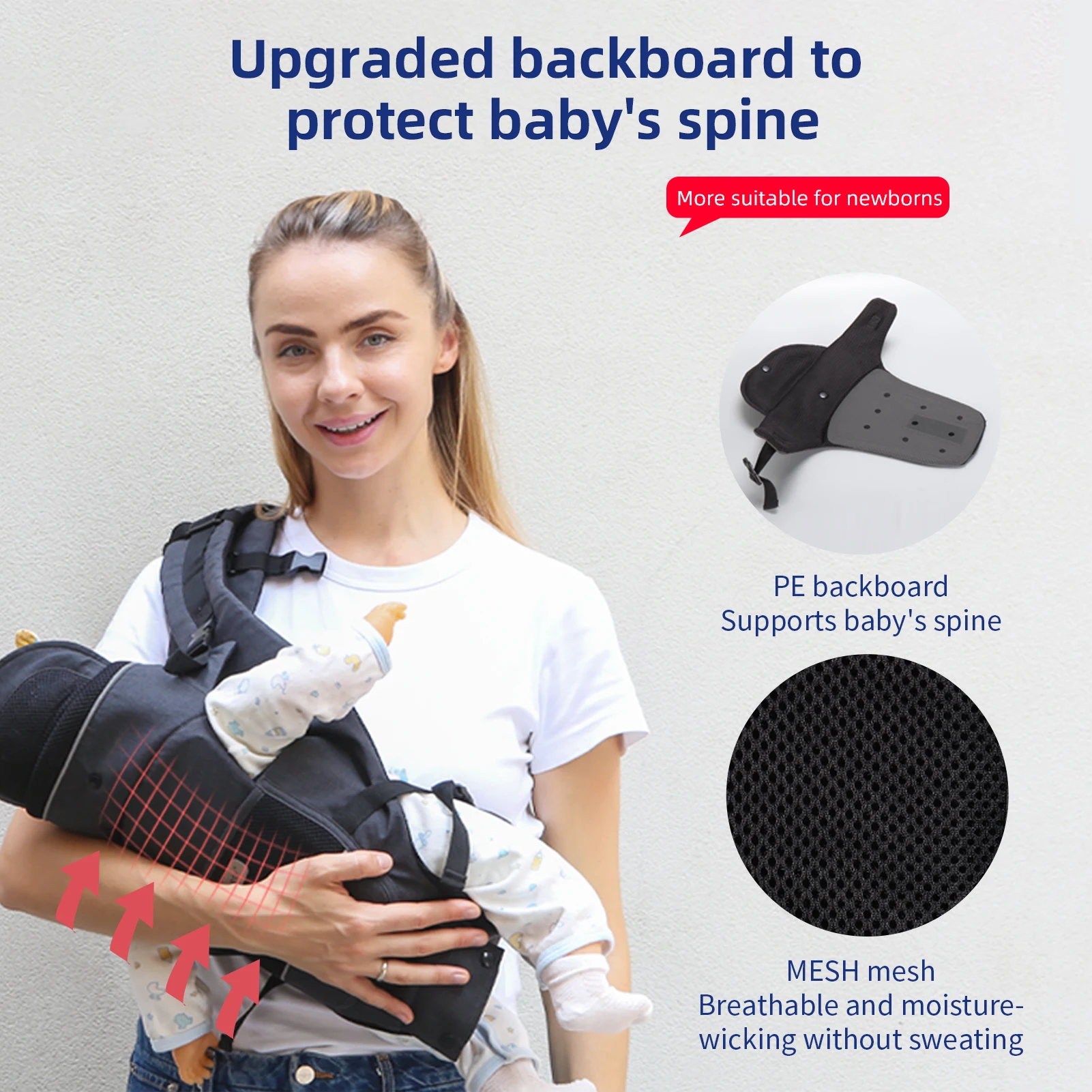 13 In 1 Baby Growth Carrier Newborn to Toddler 0-44 Lbs Ergonomic Infant Carrier with Removable Plate Safety Reflective Strips
13 In 1 Baby Growth Carrier Newborn to Toddler 0-44 Lbs Ergonomic Infant Carrier with Removable Plate Safety Reflective Strips