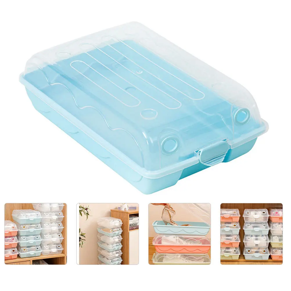 1Pcs Plastic Shoes Box Transparent Stackable Heavy Duty Storage Case for Shoes Loafers Stockings Underwear Organizer Thickened
1Pcs Plastic Shoes Box Transparent Stackable Heavy Duty Storage Case for Shoes Loafers Stockings Underwear Organizer Thickened