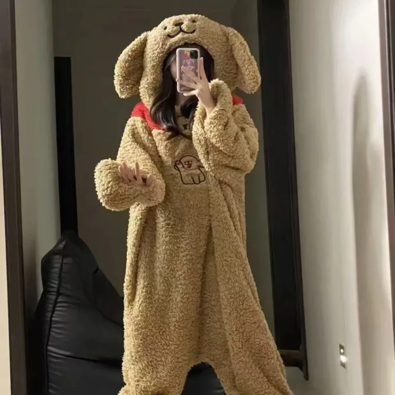 2025 New Line puppy jumpsuit sleepwear coral fleece nightgown at home plush and thick nightgown
2025 New Line puppy jumpsuit sleepwear coral fleece nightgown at home plush and thick nightgown