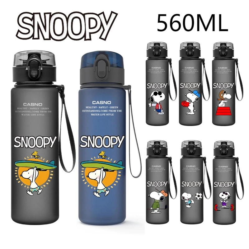 560 мл Snoopy спортивная бутылка для воды большой емкости для мужчин и женщин летняя портативная пластиковая бутылка для путешествий на открытом воздухе фитнес посуда для напитков
560 мл Snoopy спортивная бутылка для воды большой емкости для мужчин и женщин летняя портативная пластиковая бутылка для путешествий на открытом воздухе фитнес посуда для напитков