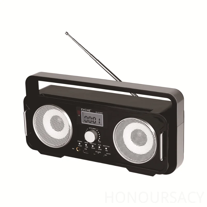 EC-5128 Ретро Bluetooth-колонка с цифровым дисплеем, радио, пультом ДУ, музыкальным плеером и часами, поддержка воспроизведения с USB, AUX, TF-карт
EC-5128 Ретро Bluetooth-колонка с цифровым дисплеем, радио, пультом ДУ, музыкальным плеером и часами, поддержка воспроизведения с USB, AUX, TF-карт