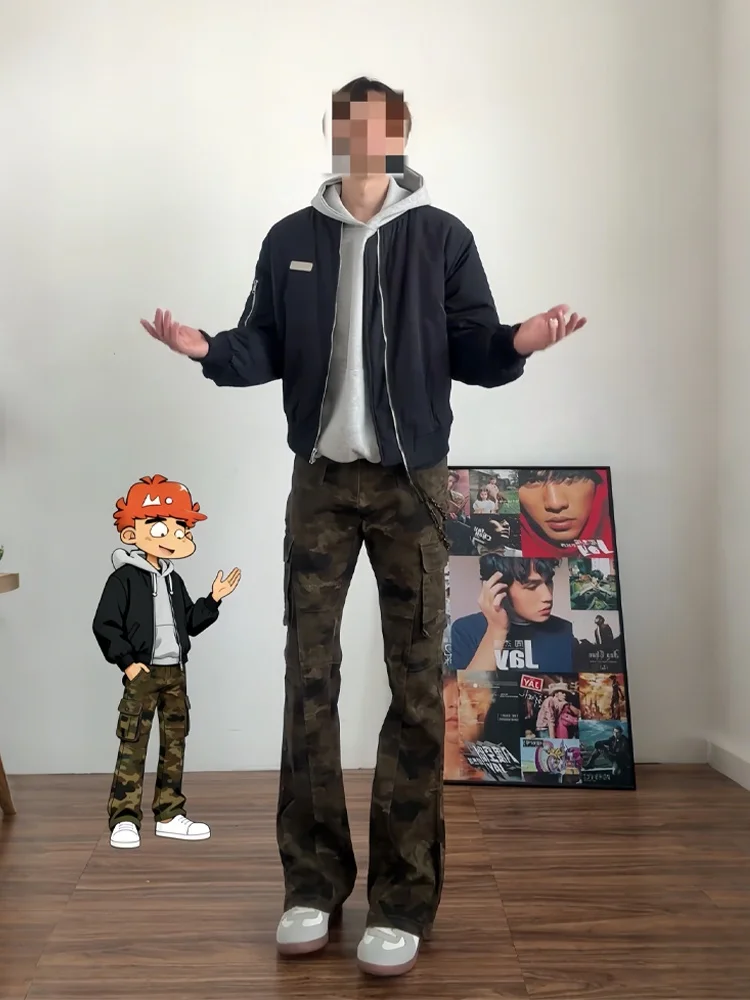 Мужские джинсы с высокой талией и легким расклешением, в американском стиле, камуфляжные, рабочие, повседневные, для подростков и молодежи, для школы и города
Мужские джинсы с высокой талией и легким расклешением, в американском стиле, камуфляжные, рабочие, повседневные, для подростков и молодежи, для школы и города