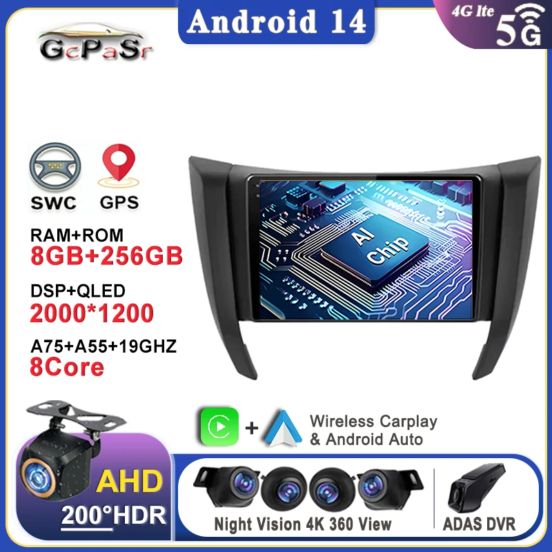 Автомобильный радиоприемник, беспроводной Carplay Android 13 для Nissan Navara NP300 Frontier 2015-2019, мультимедийный видеоплеер, навигация, стерео
Автомобильный радиоприемник, беспроводной Carplay Android 13 для Nissan Navara NP300 Frontier 2015-2019, мультимедийный видеоплеер, навигация, стерео