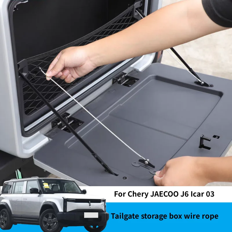 Car Tailgate Storage Box Steel Wire Rope Trunk Retrofit Reinforced Wire Rope For Chery JAECOO J6 Icar 03 I-CAR 03 2024 2025
Car Tailgate Storage Box Steel Wire Rope Trunk Retrofit Reinforced Wire Rope For Chery JAECOO J6 Icar 03 I-CAR 03 2024 2025
