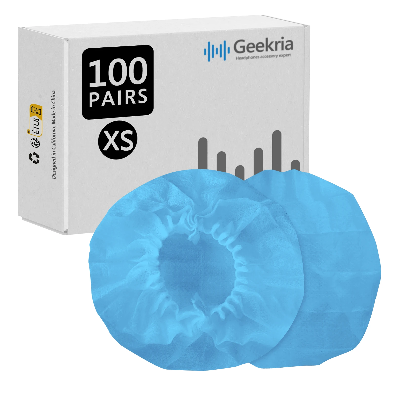 Geekria 100 Pairs Disposable Headphones Ear Cover for Small Call Center Headset Earcup, Stretchable Sanitary Ear Pads Cover
Geekria 100 Pairs Disposable Headphones Ear Cover for Small Call Center Headset Earcup, Stretchable Sanitary Ear Pads Cover