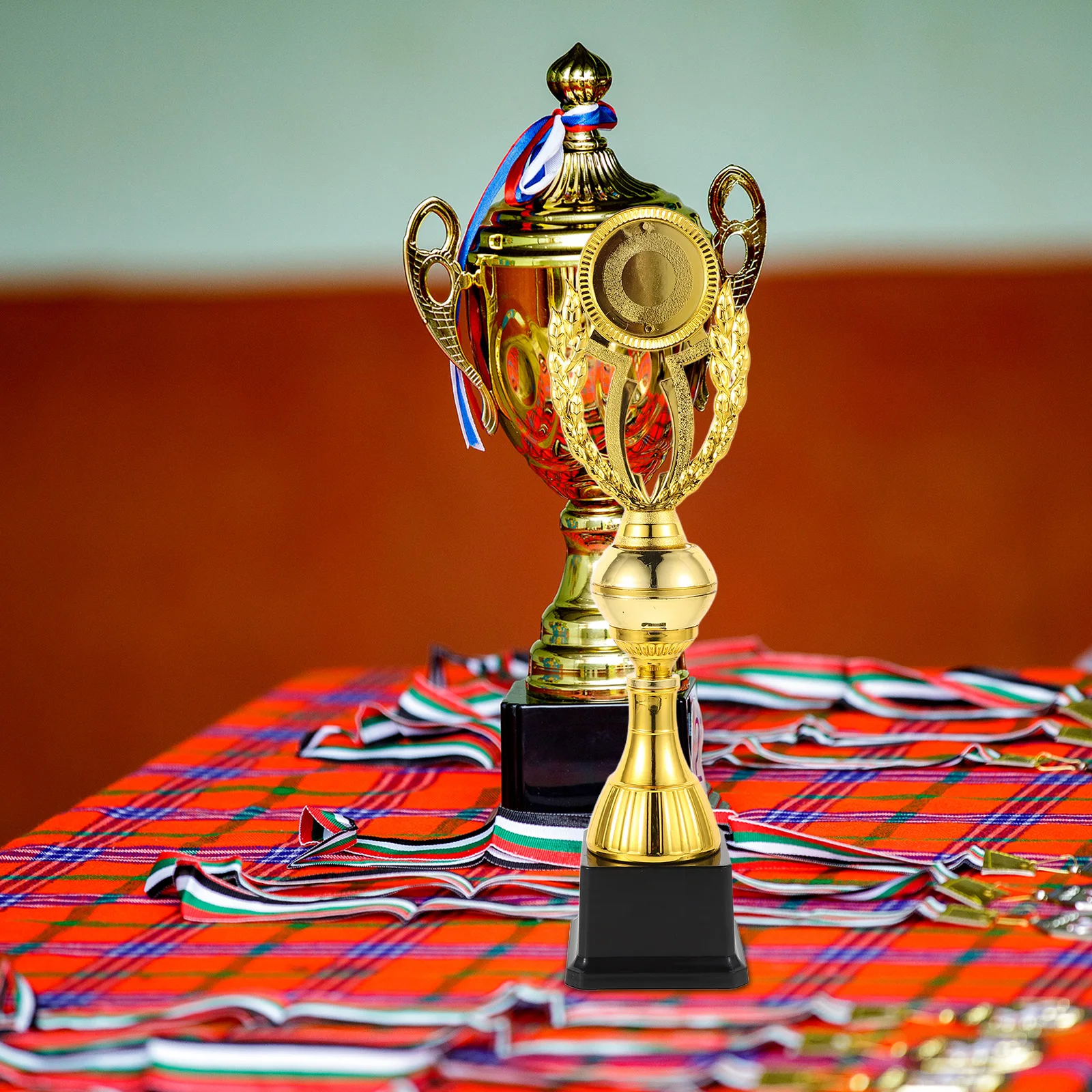 Plastic Gold Trophy Cup 14.15 Inch Multi-Scene Award Trophies for Dance Music Chess Sports Competitions Winner Trophy Prize
Plastic Gold Trophy Cup 14.15 Inch Multi-Scene Award Trophies for Dance Music Chess Sports Competitions Winner Trophy Prize
