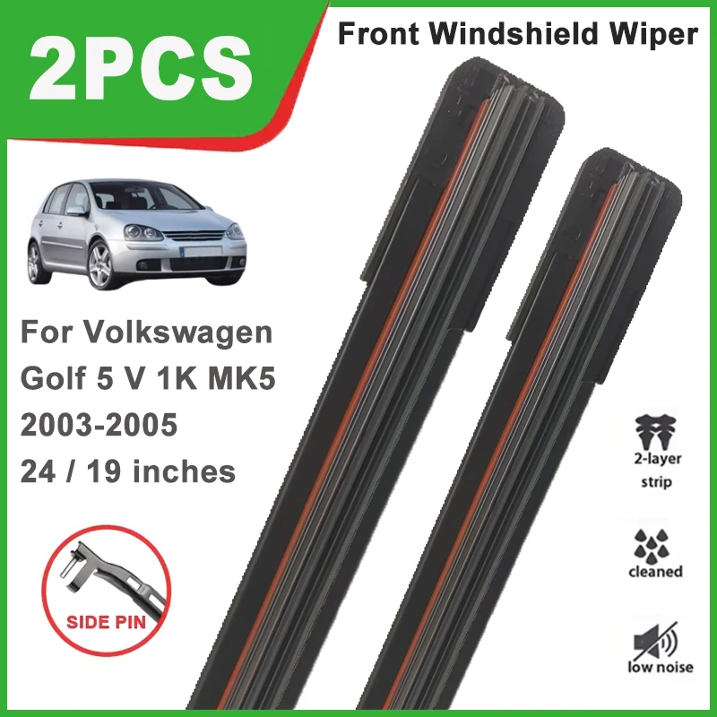 2PCS Double Rubber Front Wiper Blades For Volkswagen VW Golf 5 V 1K MK5 2003-2005 Windshield Windscreen Car Accessories
2PCS Double Rubber Front Wiper Blades For Volkswagen VW Golf 5 V 1K MK5 2003-2005 Windshield Windscreen Car Accessories