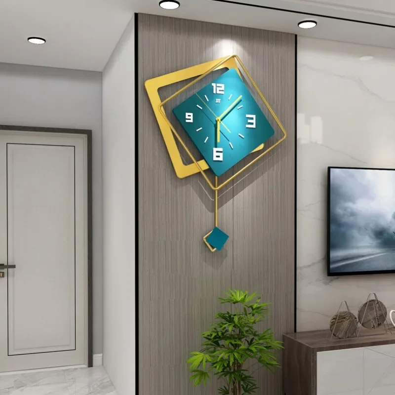 Swing Wall Clock Light Luxury Living Room Nordic Minimalist Fashion Hanging Watch Creative Wall Decor Home Decoration Clocks
Swing Wall Clock Light Luxury Living Room Nordic Minimalist Fashion Hanging Watch Creative Wall Decor Home Decoration Clocks