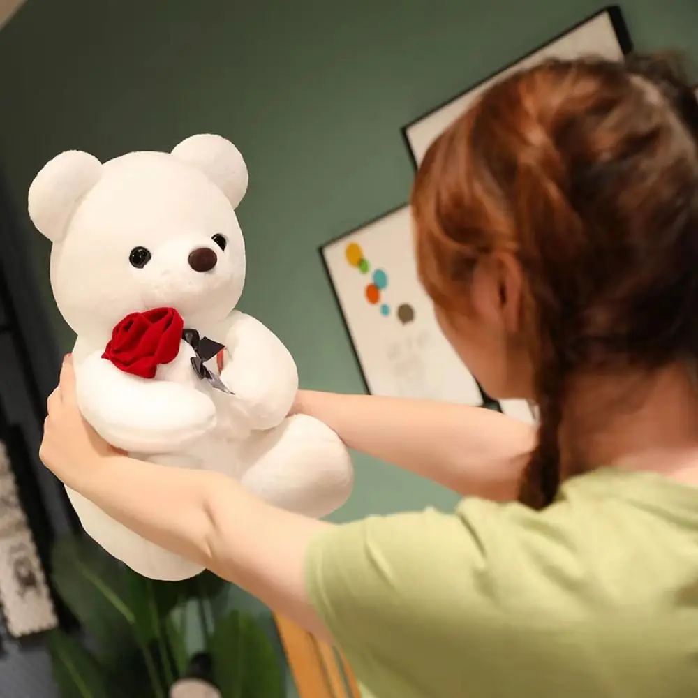 Stuffed Animal Rose Bear Plush Toy Flower Kawaii Hug Bear Plush Doll 23cm Soft Bear Plush Toy Romantic Gift
Stuffed Animal Rose Bear Plush Toy Flower Kawaii Hug Bear Plush Doll 23cm Soft Bear Plush Toy Romantic Gift