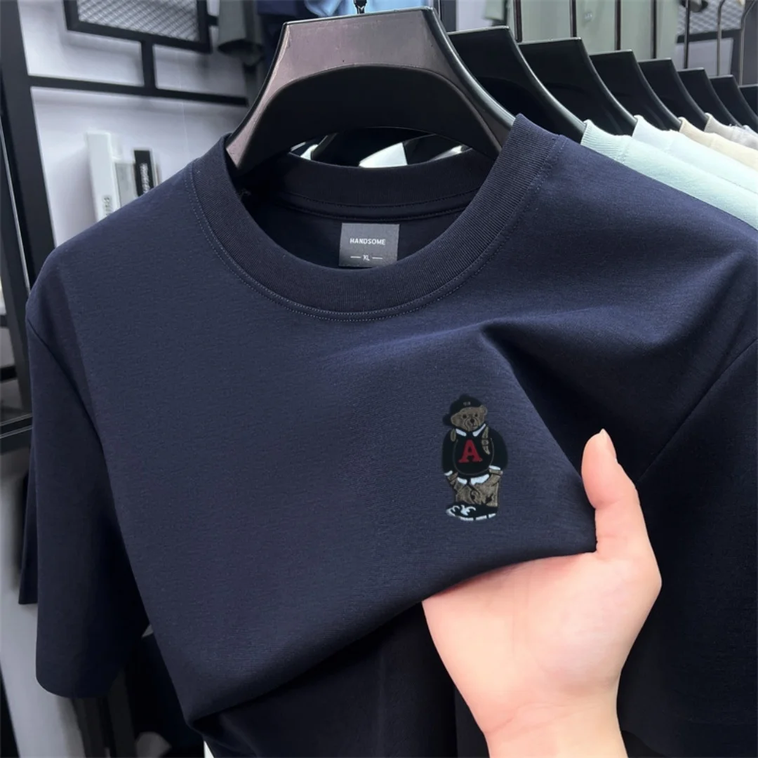 High Grade Brand Cartoon Bear Print Men's T-shirt Summer New Hot Sale Short-sleeve Soft Trend Half-sleeve Sport Fashion Menswear
High Grade Brand Cartoon Bear Print Men's T-shirt Summer New Hot Sale Short-sleeve Soft Trend Half-sleeve Sport Fashion Menswear