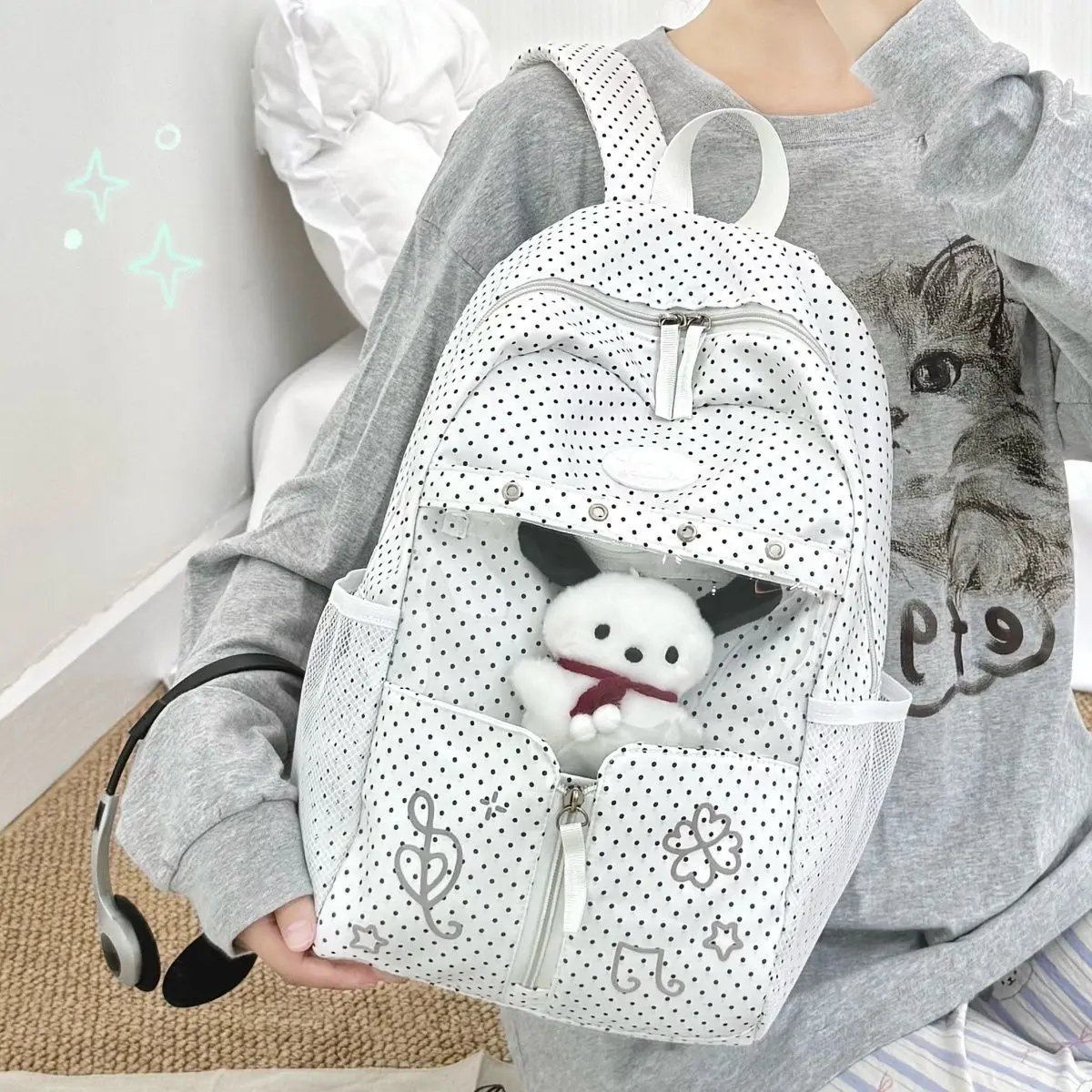Korean Trendy Sweet Dots Women All Match Backpack Student Casual Fashion Y2k Aesthetic Backpacks Girls Backpacks
Korean Trendy Sweet Dots Women All Match Backpack Student Casual Fashion Y2k Aesthetic Backpacks Girls Backpacks
