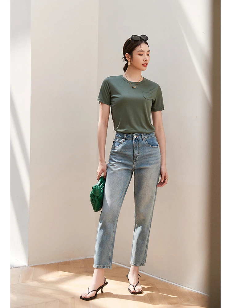 Pure Cotton Slim Fit Jeans Ningxia Bloggers High Waist Casual Sle Multi ket Wear Resistant Zipper Closure Autumn Ladies
Pure Cotton Slim Fit Jeans Ningxia Bloggers High Waist Casual Sle Multi ket Wear Resistant Zipper Closure Autumn Ladies