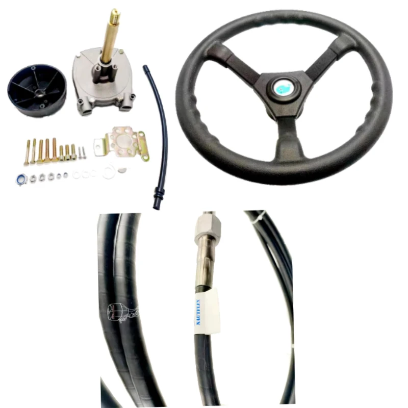 Outboard Steering gear + steering wheel + throttle cable(13FT)Kit For Yamaha Outboard Motor Boat accessories
Outboard Steering gear + steering wheel + throttle cable(13FT)Kit For Yamaha Outboard Motor Boat accessories