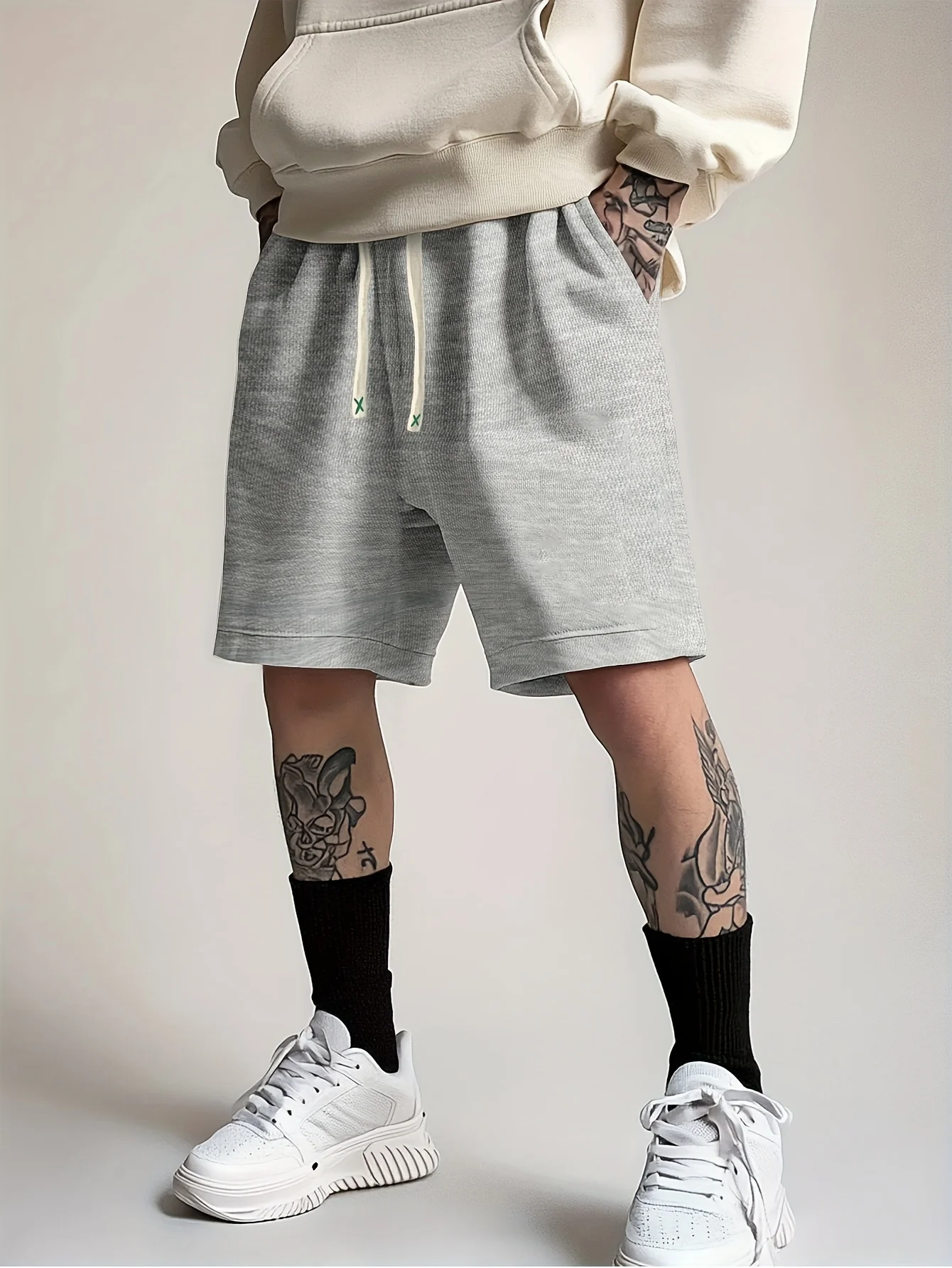 Men's Geometric Print Drawstring Casual Shorts - Loose Fit Elastic Waist Lightweight Breathable Fabric
Men's Geometric Print Drawstring Casual Shorts - Loose Fit Elastic Waist Lightweight Breathable Fabric