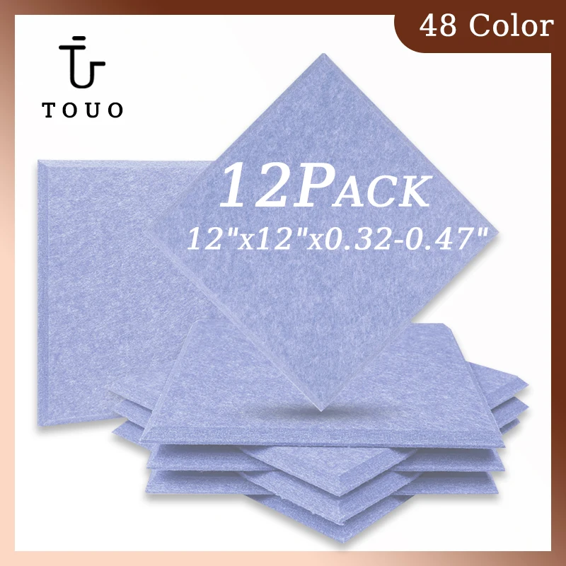 TOUO Soundproof Material 12Pcs Wall Panels Sound Absorbing Panel For Home Recording Studio Door Sealing Strip Acoust Panel
TOUO Soundproof Material 12Pcs Wall Panels Sound Absorbing Panel For Home Recording Studio Door Sealing Strip Acoust Panel