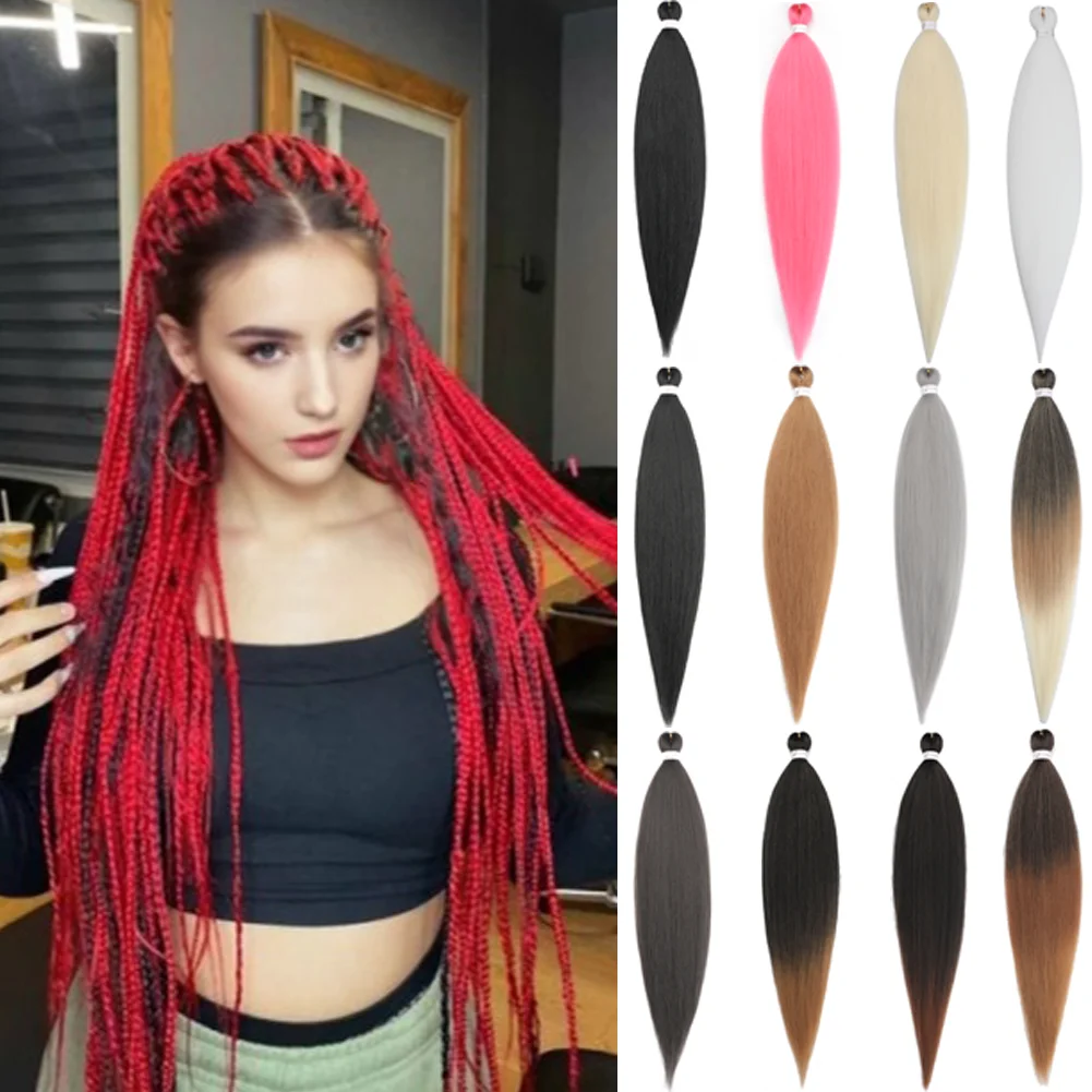 36Inch Pre-stretched Braids Hair Professional Itch Free Hot Water Setting Synthetic Fiber Ombre Yaki Braid Hair Extensions
36Inch Pre-stretched Braids Hair Professional Itch Free Hot Water Setting Synthetic Fiber Ombre Yaki Braid Hair Extensions